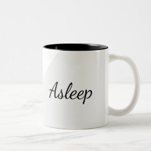 Caneca De Café Em Dois Tons HAMbWG - Coffee Mug - Awake/Asleep