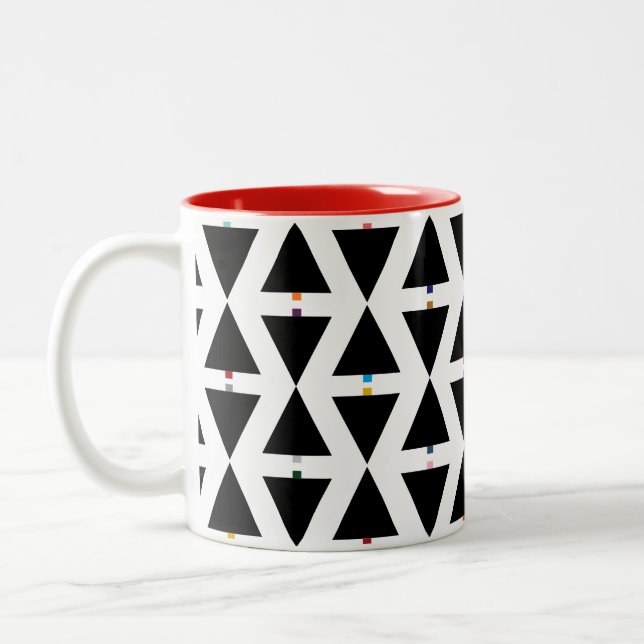Caneca De Café Em Dois Tons HAMbyWG - Café Mug - Árvores de Natal (Esquerda)