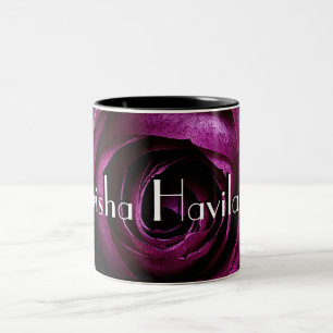 Caneca De Café Em Dois Tons HAMbyWG - Mug de Café - Rosa de Framboesa