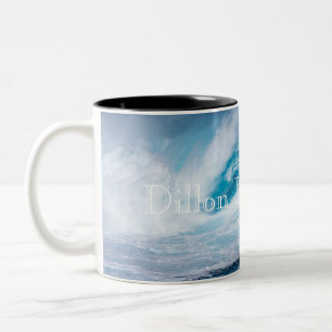 Caneca De Café Em Dois Tons HAMbyWG - Mug Personalizável - Onda