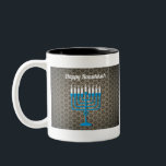 Caneca De Café Em Dois Tons hanukkah negro feliz<br><div class="desc">"hanukkah negro feliz",  "hanukkah menorah",  "hanukkah feliz",  "canuka",  canukah,  chanukah,  chanukkah,  hanuka,  hannukah,  Hanukkah</div>