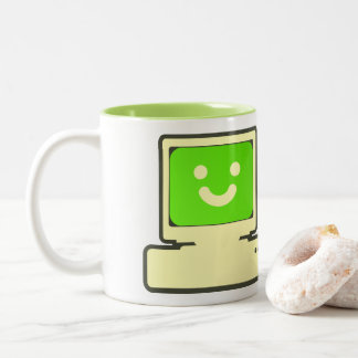 Caneca De Café Em Dois Tons happy computer mug
