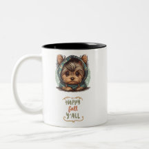 Happy Fall Y Yorkshire Terrier Autumn Hoodie