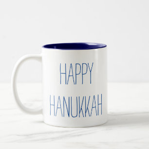 Caneca De Café Em Dois Tons Happy Hanukkah