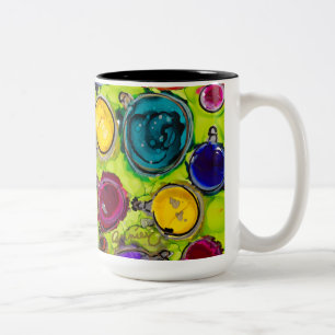Caneca De Café Em Dois Tons Happy Holidays Lovitude Mug