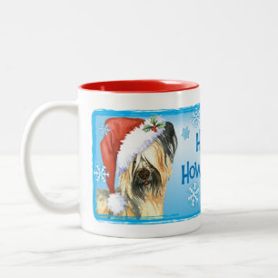 Caneca De Café Em Dois Tons Happy Howlidays Skye Terrier