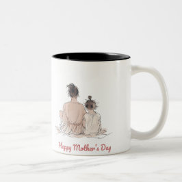Caneca De Café Em Dois Tons Happy Mother's Day