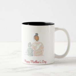 Caneca De Café Em Dois Tons Happy Mother's Day
