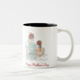 Caneca De Café Em Dois Tons Happy Mother's Day