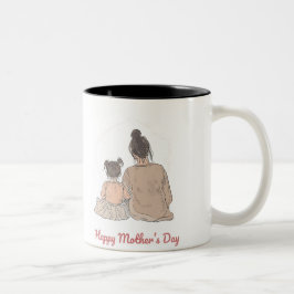 Caneca De Café Em Dois Tons Happy Mother's Day