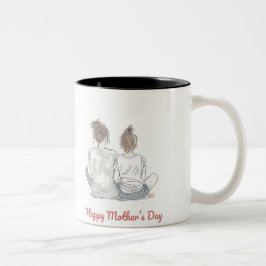 Caneca De Café Em Dois Tons Happy Mother's Day