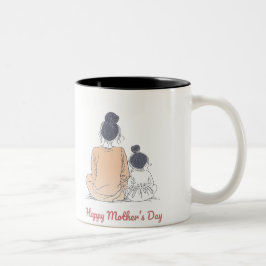 Caneca De Café Em Dois Tons Happy Mother's Day