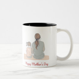 Caneca De Café Em Dois Tons Happy Mother's Day