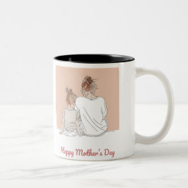 Caneca De Café Em Dois Tons Happy Mother's Day