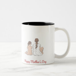 Caneca De Café Em Dois Tons Happy Mother's Day