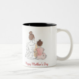 Caneca De Café Em Dois Tons Happy Mother's Day