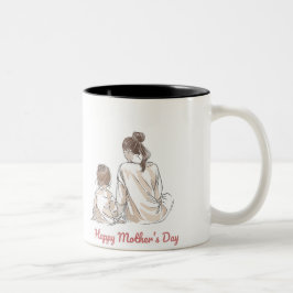 Caneca De Café Em Dois Tons Happy Mother's Day