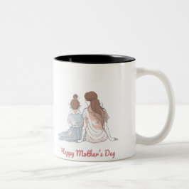 Caneca De Café Em Dois Tons Happy Mother's Day