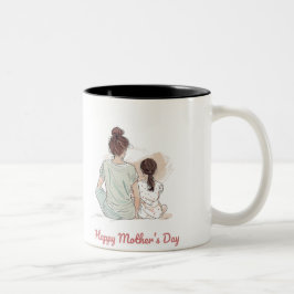 Caneca De Café Em Dois Tons Happy Mother's Day