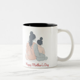 Caneca De Café Em Dois Tons Happy Mother's Day