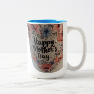 Caneca De Café Em Dois Tons Happy Mothers day mug