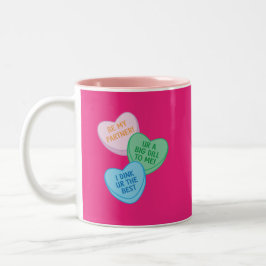 Caneca De Café Em Dois Tons Happy Valentine's Day Pickleball Style-2