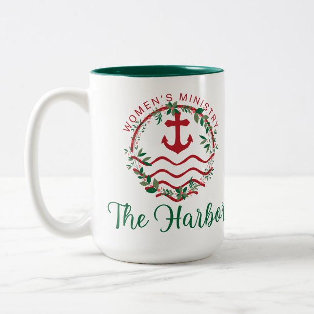 Caneca De Café Em Dois Tons Harbor Wreath Mug (Esquerda)