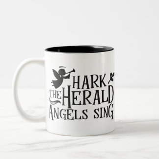 Caneca De Café Em Dois Tons Hark the Herald Angel Sing