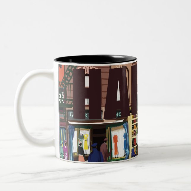 Caneca De Café Em Dois Tons HarlemBizBoom_Mug (Esquerda)