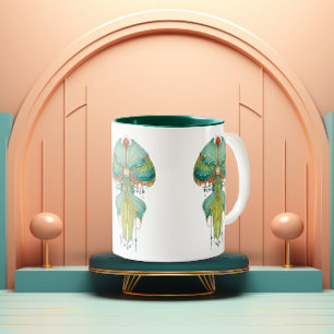 Caneca De Café Em Dois Tons Harmonia do Florir Caprichoso