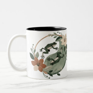 Caneca De Café Em Dois Tons Harmonia nos Wetlands – Natureza Pacífica