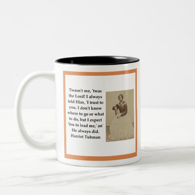 Caneca De Café Em Dois Tons Harriet Tubman (Esquerda)