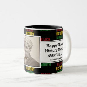Caneca De Café Em Dois Tons HARRIET TUBMAN Personalizado História Negra Mês