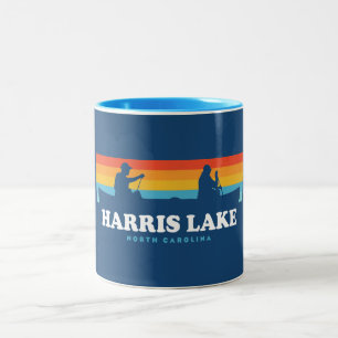 Caneca De Café Em Dois Tons Harris Lake North Carolina Canoe
