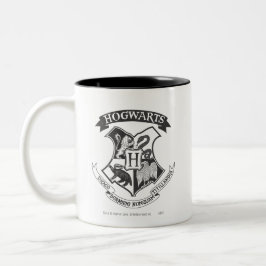 Caneca De Café Em Dois Tons Harry Potter | Brasão Retro de Hogwarts