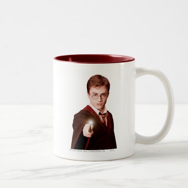 Caneca De Café Em Dois Tons Harry Potter Points Wand (Direita)