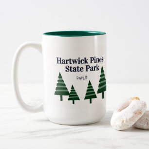 Caneca De Café Em Dois Tons Hartwick Pines State Park Café Mug