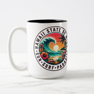 Caneca De Café Em Dois Tons Havaí