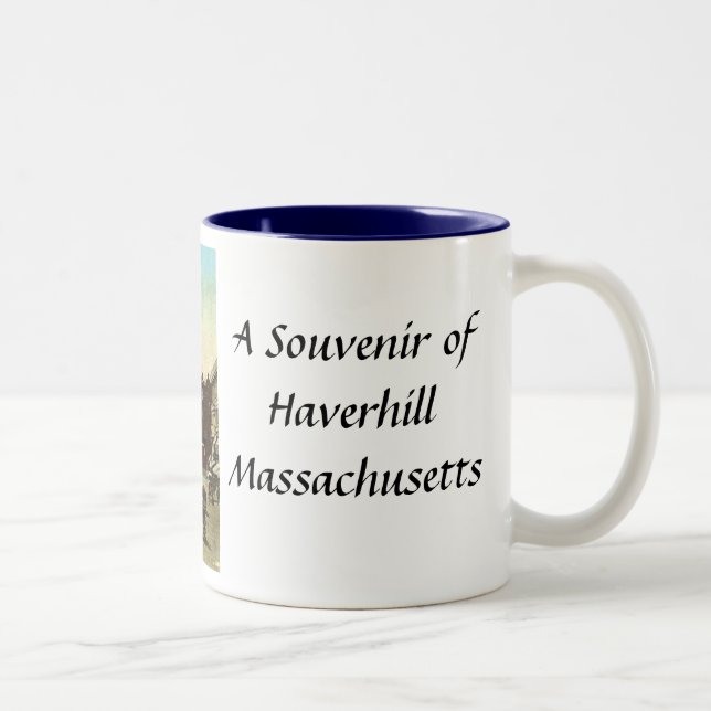 Caneca De Café Em Dois Tons Haverhill, Mass, Souvenir Mug (Direita)