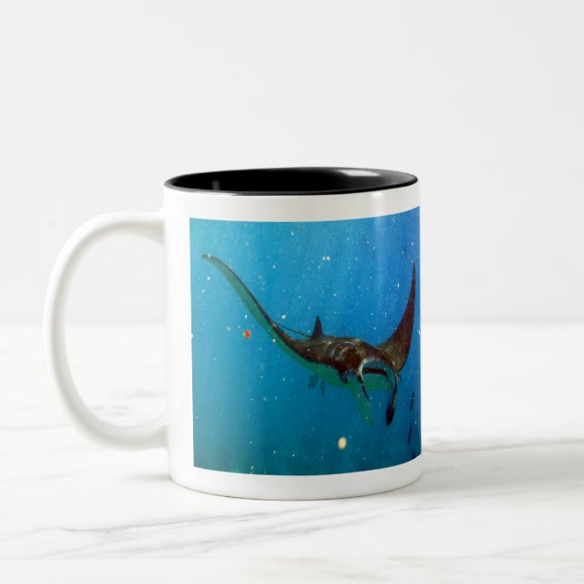 Caneca De Café Em Dois Tons Hawaii Manta Ray (Esquerda)