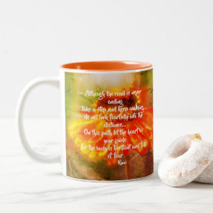 Caneca De Café Em Dois Tons Heart Be Your Guide Zinnia Inspirational Cote