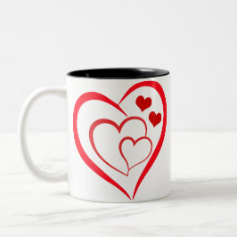 Caneca De Café Em Dois Tons Heart of Hearts Mug