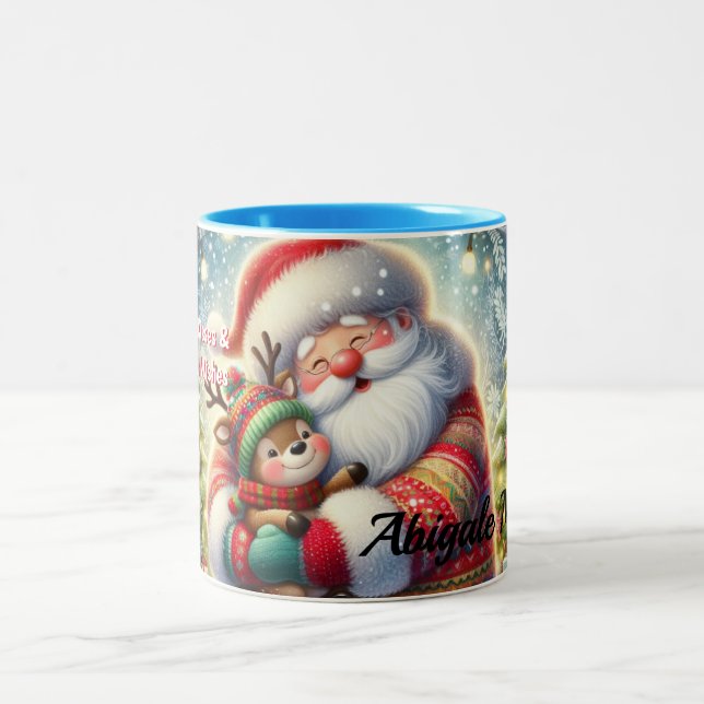 Caneca De Café Em Dois Tons Heartwarming Christmas Coffee Cup (Centro)