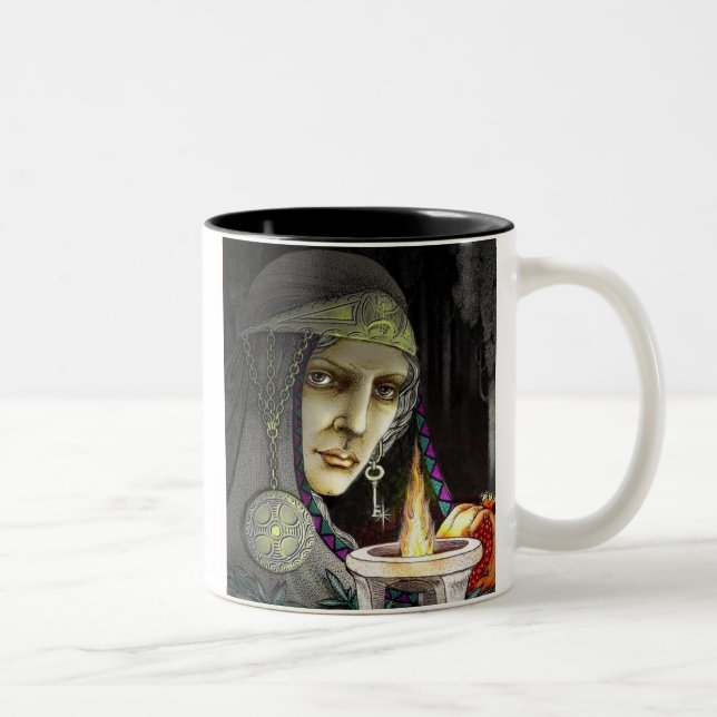 Caneca De Café Em Dois Tons Hecate, regra dos Crones (Direita)