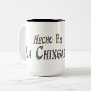 Caneca De Café Em Dois Tons Hecho En La Chingada
