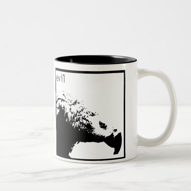 Caneca De Café Em Dois Tons Hector - preto básico (Direita)