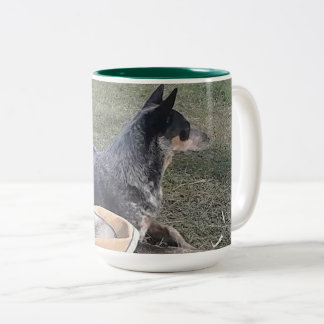 Caneca De Café Em Dois Tons Heeler azul