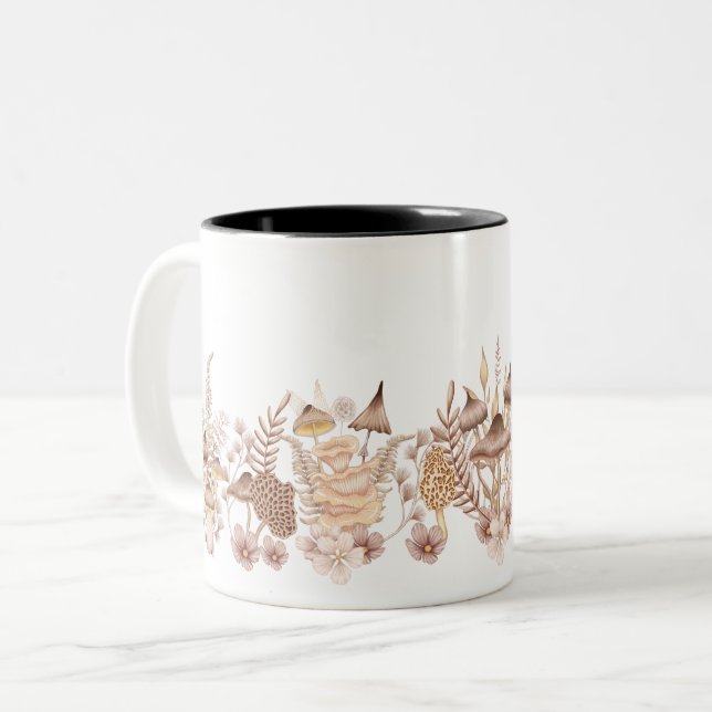 Caneca De Café Em Dois Tons Hekate Witchcraft - Mug De Café De Dois Tons (Frente Esquerda)