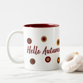 Caneca De Café Em Dois Tons Hello Autumn