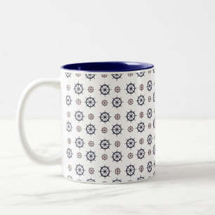 Caneca De Café Em Dois Tons Helms náuticos